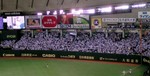 マリーンズファンで埋まったライトスタンドは真っ白