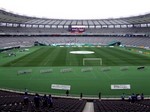 ゴール裏1階最上段からの眺め