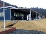 クラブハウスのテラス