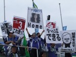 AWA EDGEゾーンに林立した様々なゲートフラッグ