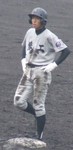 俊足を見せた熊本工の一番・藤村遊撃手