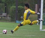 今日もナイスセーブを見せたGK阿部