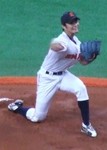 1失点完投負けの新日本石油・清見投手