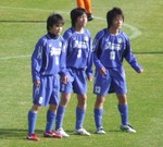 壁を作るヴォルティスの選手たち