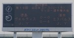 試合終了時のスコアボード