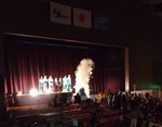 シューティング練習前の選手紹介