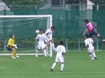 セレッソの攻撃を防ぐヴォルティス守備陣