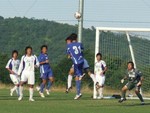 ユースのゴール前の攻防
