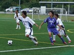 ゴールも決めた吉野川のFW新藤
