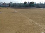 体育館の2階通路からの眺め