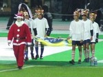 サンタクロースとトナカイ