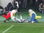 AEDを使った救命救急の実演