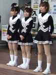 チアリーダーによる募金活動