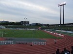 ホーム側のゴール裏からバックスタンド