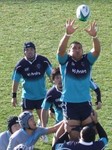 ラインアウトで優位に立つクボタ