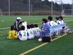 田村コーチによるミーティング