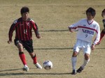 札幌FW下田と岐阜MF藤橋の攻防