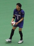 サービスエースを連発した清水