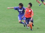 中盤での競り合い