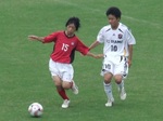 同点ゴールを決めたディアモのMF10番