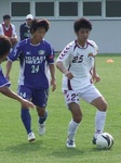 完璧なクロスでアシストを決めたFW長谷部
