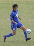 最終ラインで奮闘したDF真田
