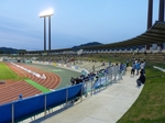 長良川競技場のバックスタンド