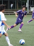 同点ゴールを決めた学芸MF中村