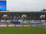 空席が目立つアウェイゴール裏スタンド