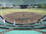 バックネット裏最上段からの眺め