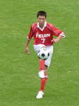 ボランチを務めた帝人のMF7番