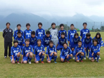 試合後の集合写真撮影