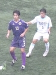 東京学芸FW岡と関東学院DF近藤