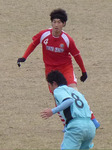 途中からFWに回った大分DF安藤