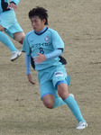 同点ゴールを決めたYSCCのMF吉田